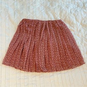 Hollister Pink-Red Flowery Ultra High-Rise Ruffled Skirt Women’s Small